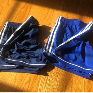 Blue Adidas shorts
